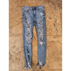 American Eagle jeans women Next Level Stretch Super Hi-rise Jegging Size 2 Short